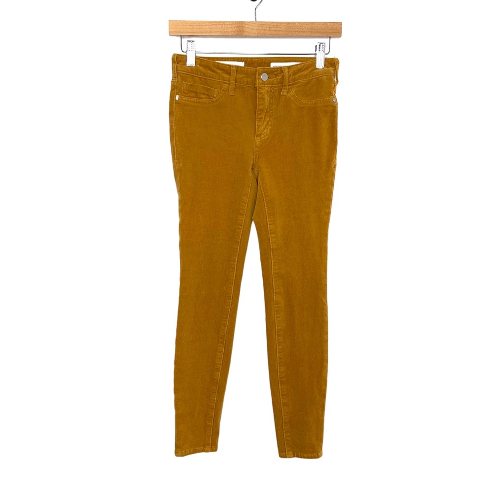 Anthropologie Mustard Skinny Corduroy Pants